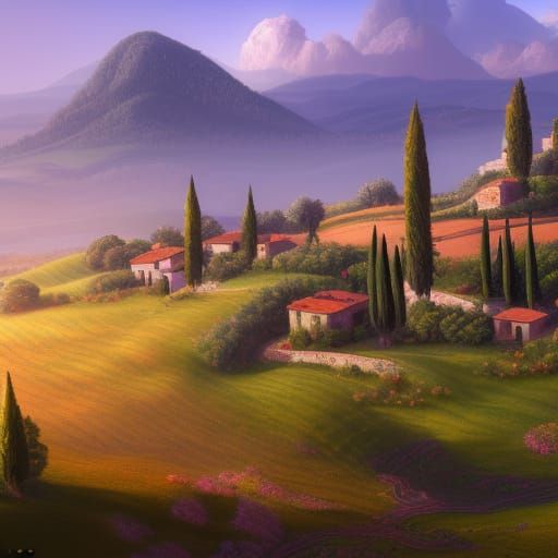 tuscany landscape