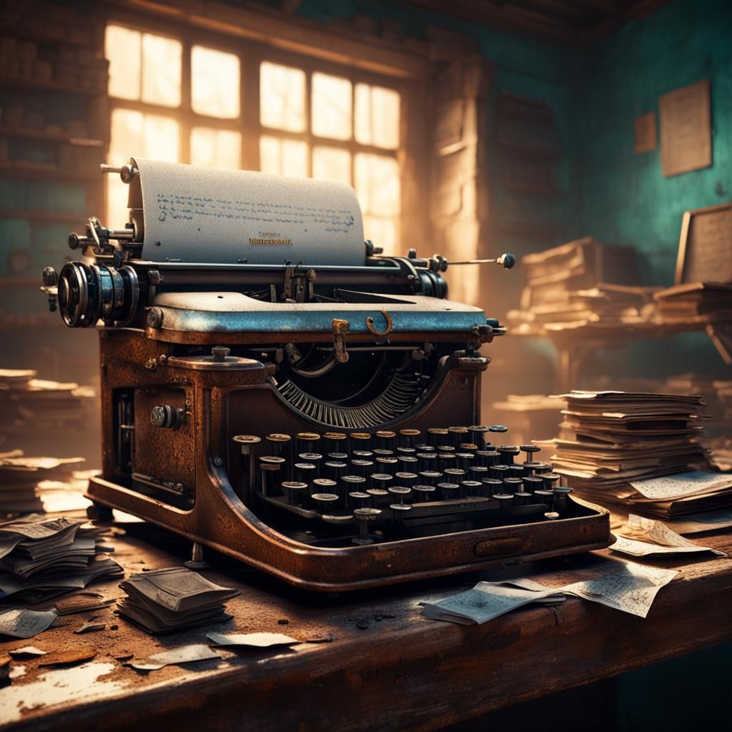 Old rusted typewriter   by @undefined