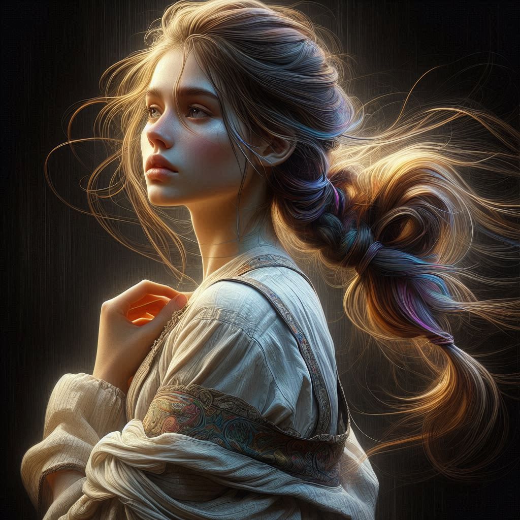 Simple innocent girl