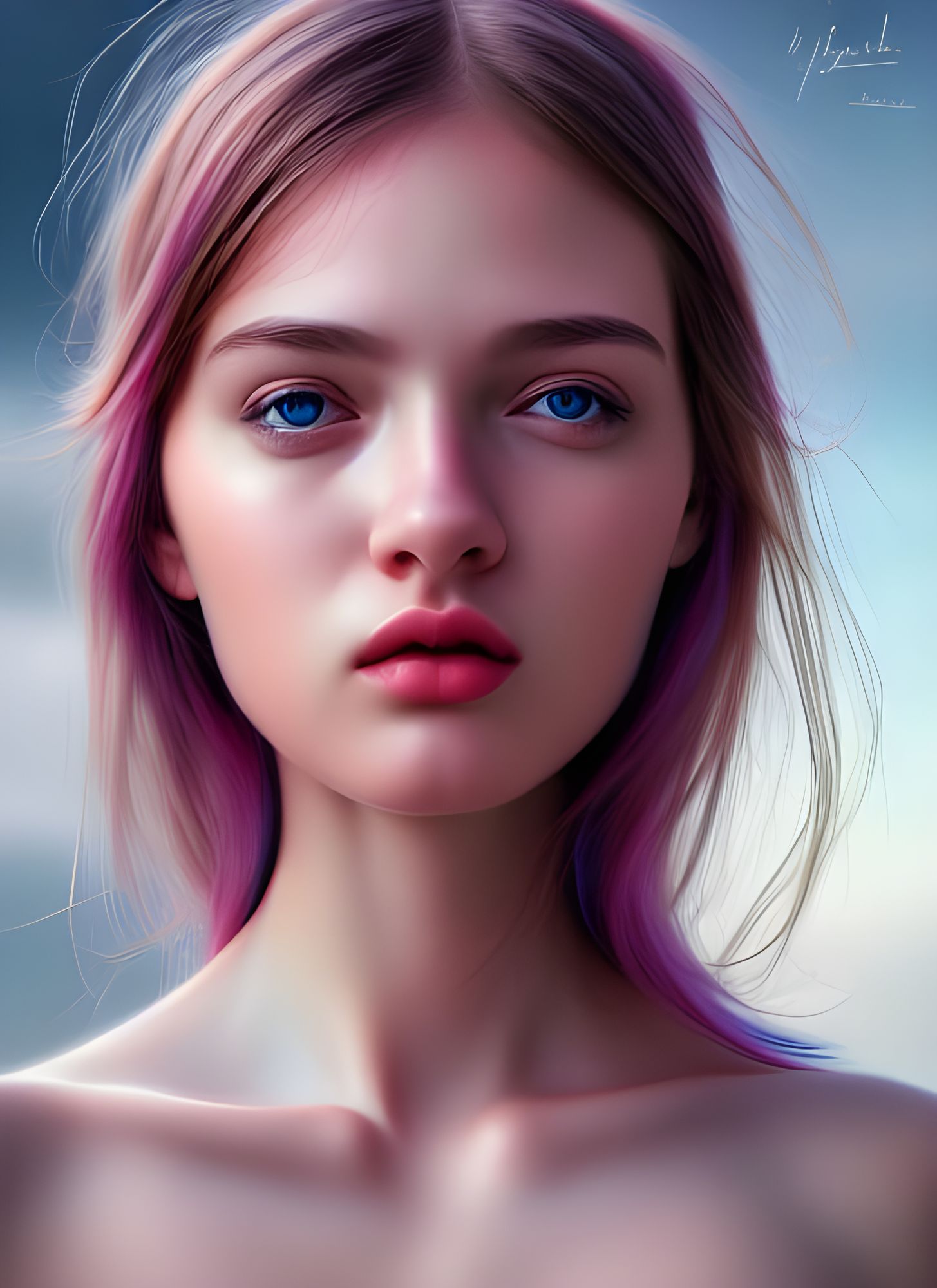 Photorealistic Hyperealism Detailed Girl Provocative Incredibly ...