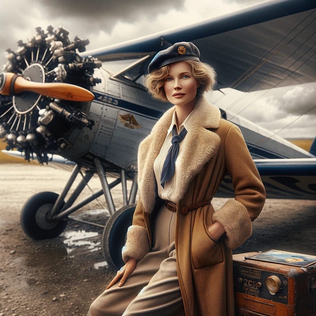 Aviation pioneer - Amelia Earhart inspired creations