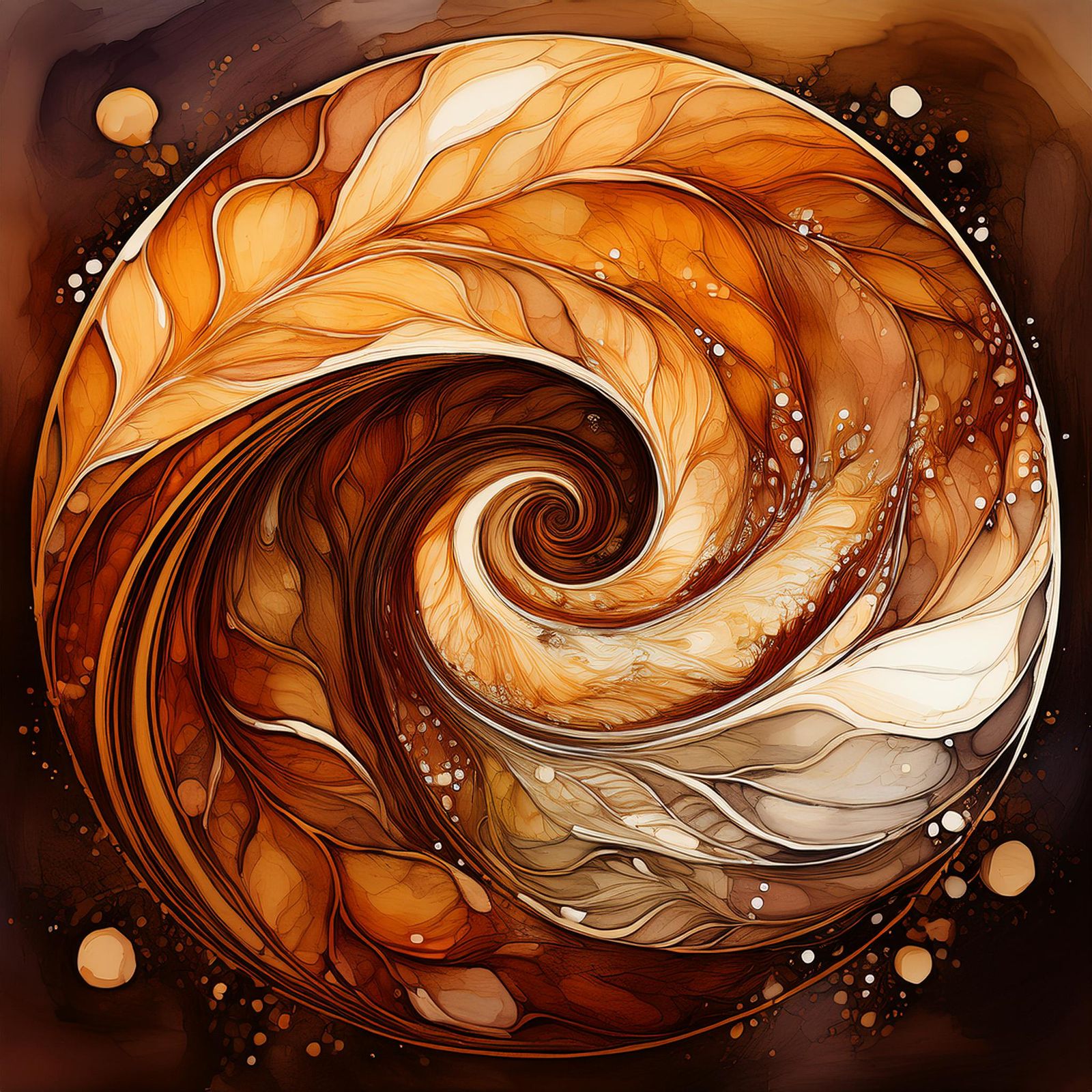 abstract autumn vortex