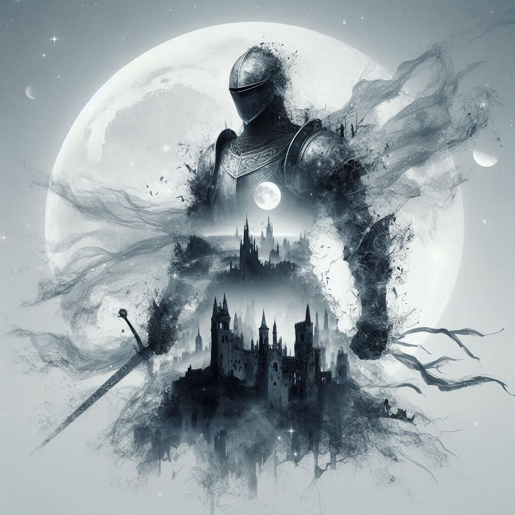 double exposure beautiful fantasy portrait landscape..