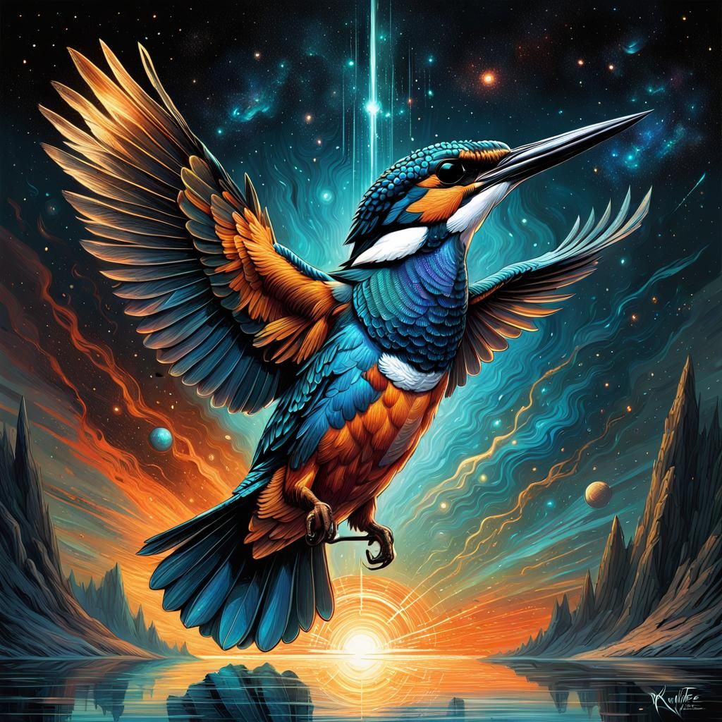 Kingfisher AI Generated Artwork NightCafe Creator