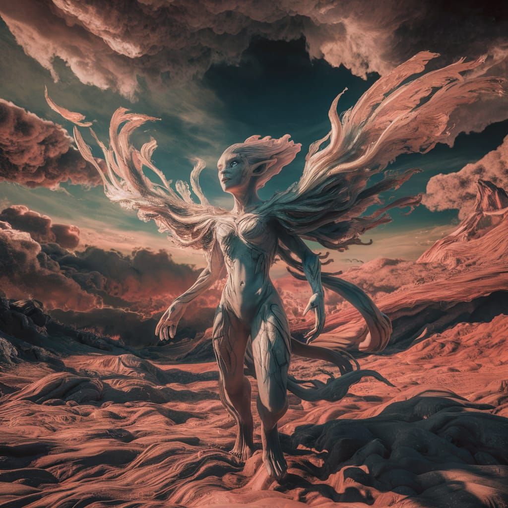 Anthropomorphic air elemental