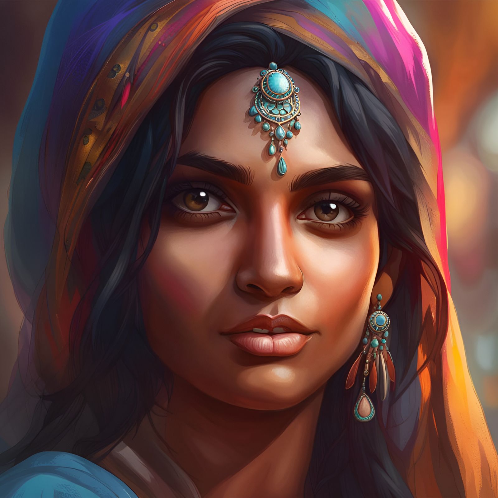 Aisha, Maharaja's Daughter - AI Generated Artwork - NightCafe Creator