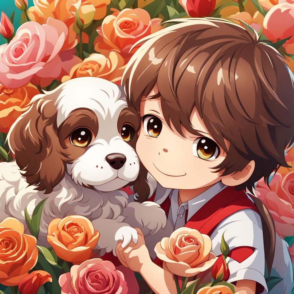 A Boy And Dog