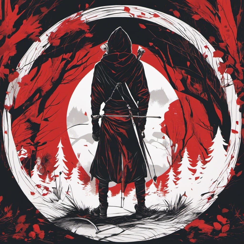 Red forest wanderer