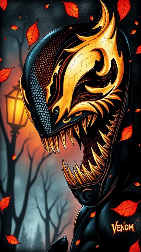 Autumn Fall Paper Collage Art