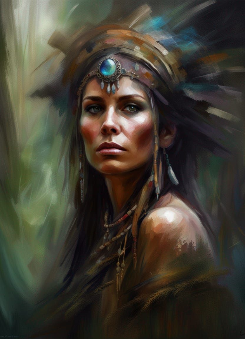shamanic woman  by @Marianna
