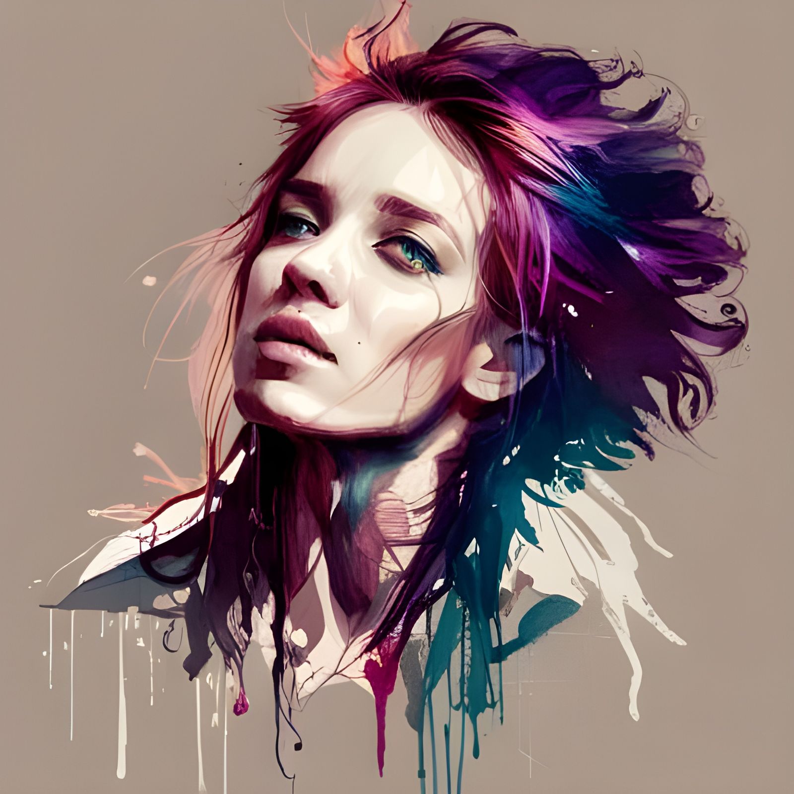 Pencil and Watercolor  by @Ynishii