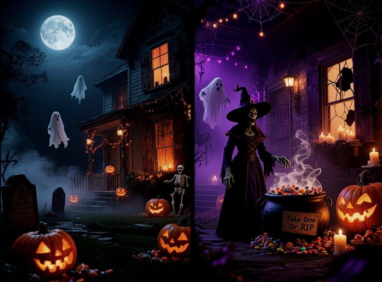 10/9/2025-Haunted House Scene Art By Archangel Tara