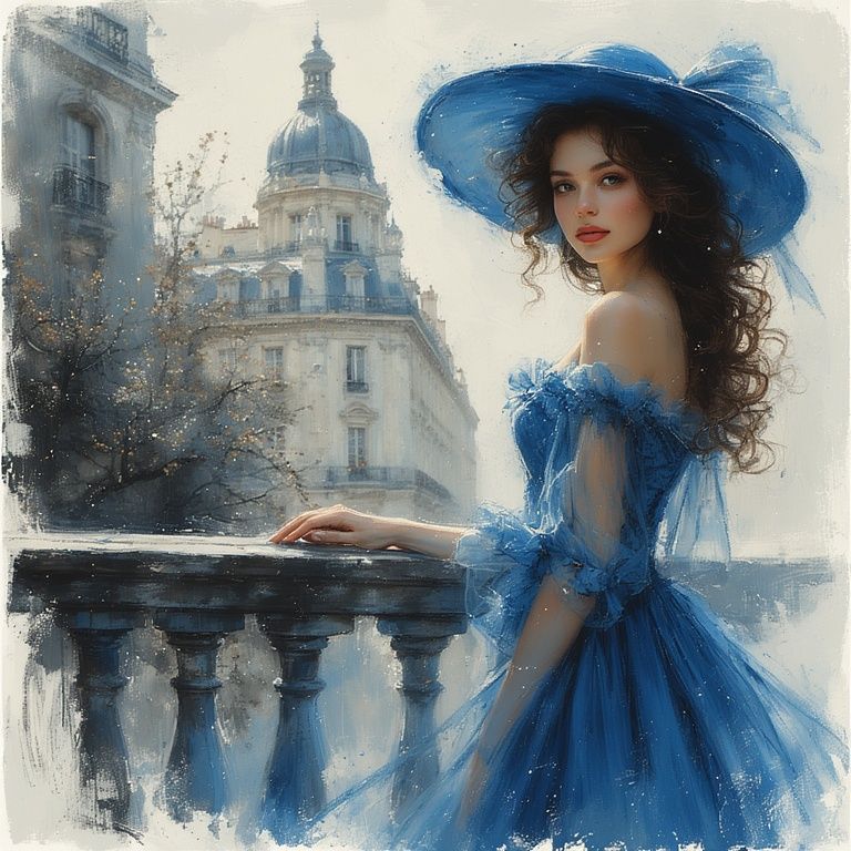 The stranger in blue