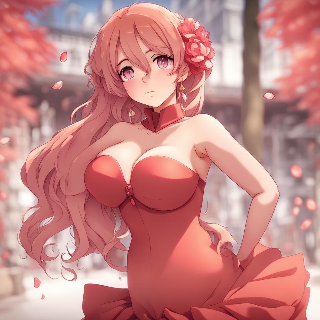 Curvy body, beautiful, anime, padparadscha woman - AI Generated Artwork -  NightCafe Creator