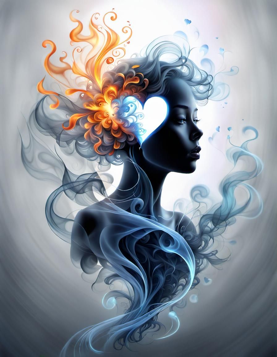 Firey Portrait of love 03