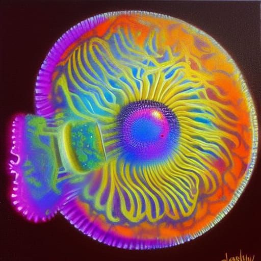 Psychedelic jelly fish