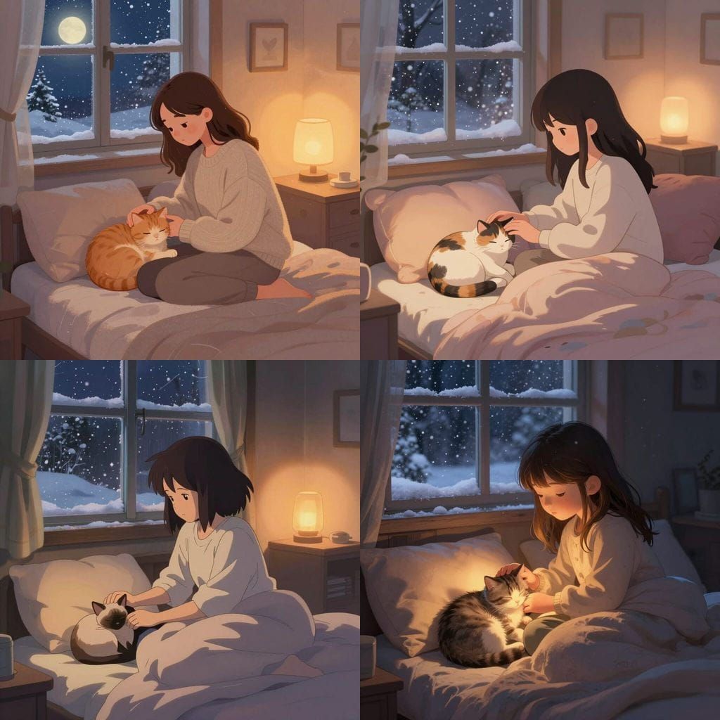 A quiet Monday evening