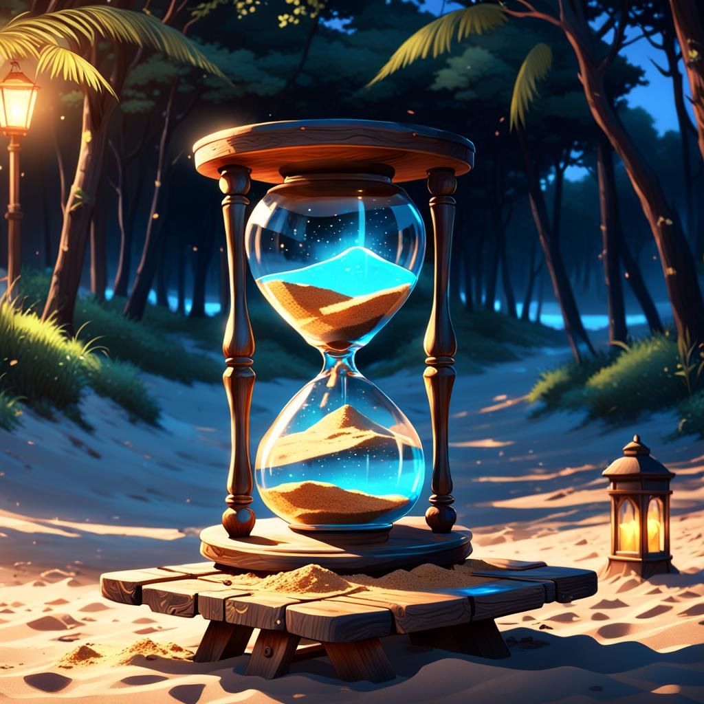 shining hourglass