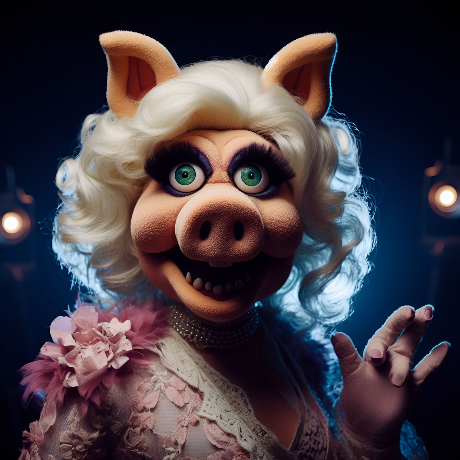 Daily Dall-E After Dark: “Kermiiiii, let’s eat frog legs.”