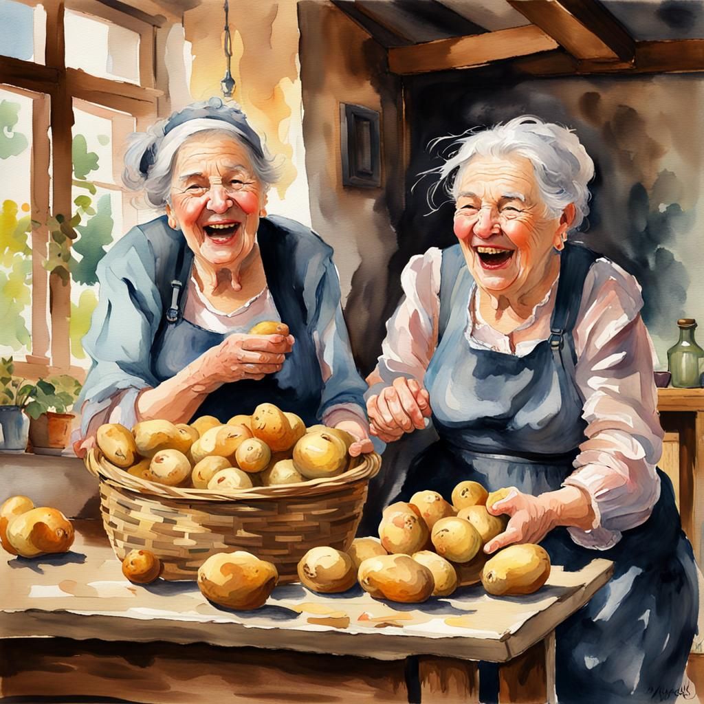 Preparing The Potatoes