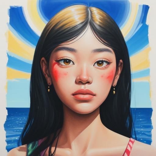 Deep in my heart your portrait lies
Painted there perfectly ...