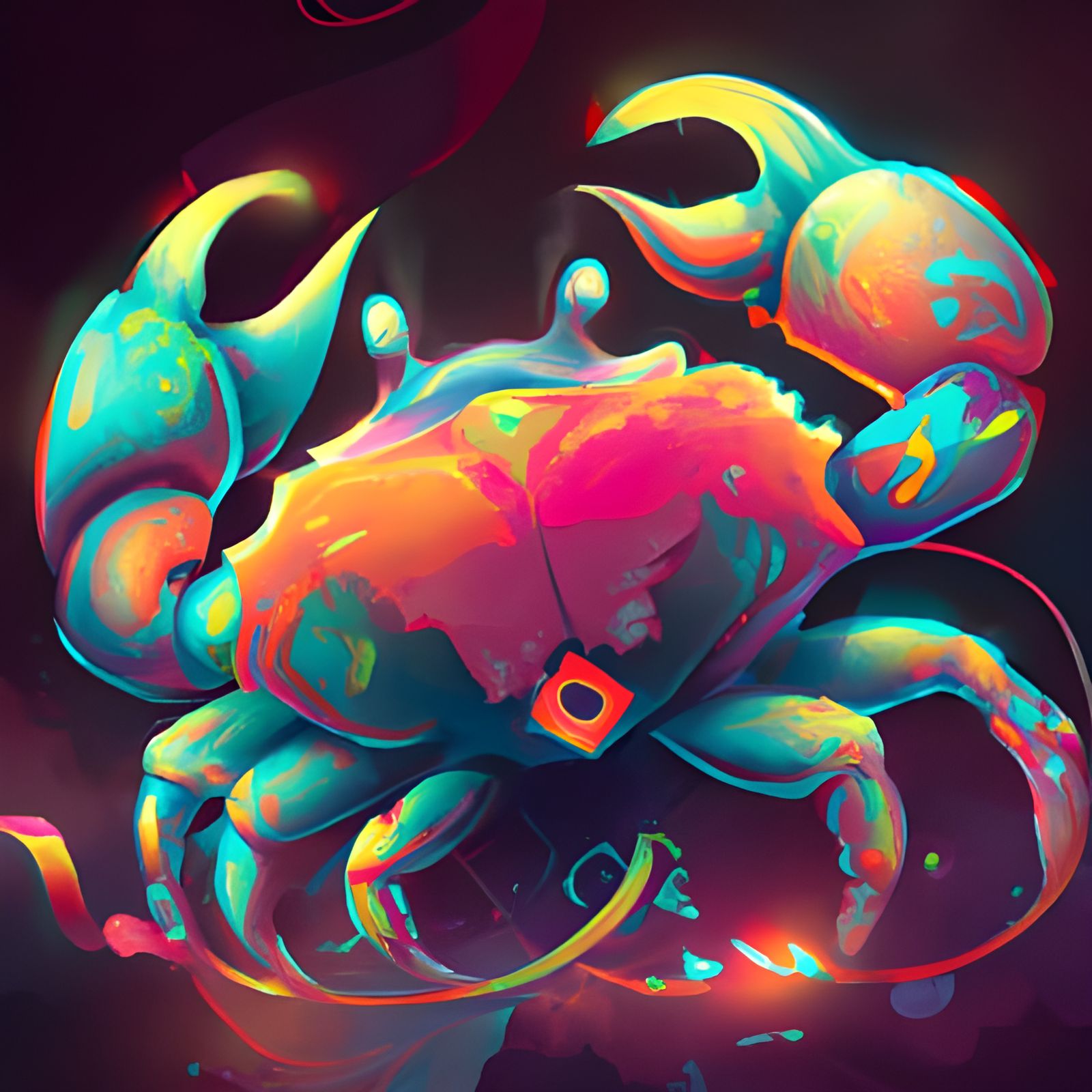 Neon Fish #1 - AI Generated Artwork - NightCafe Creator