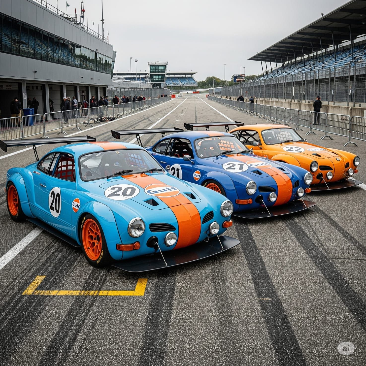 Gulf Oil Racing VW Karmann Ghia RSRs
