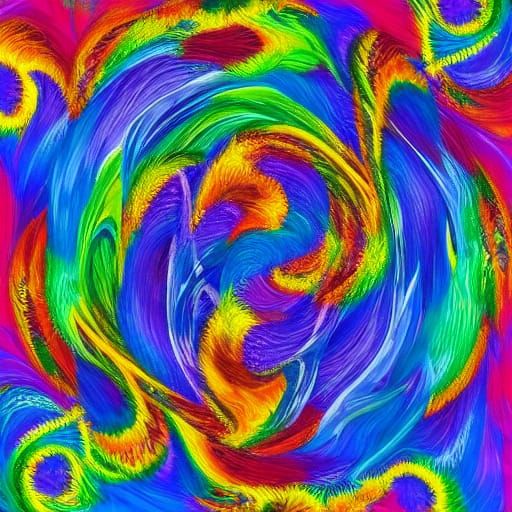 Surrealist Masterpiece: Stepping into a Vibrant Vortex