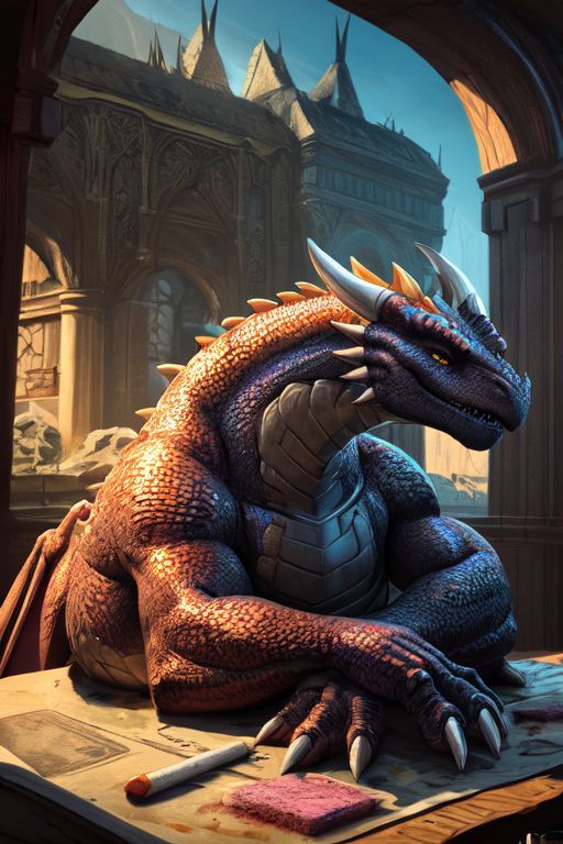 Ripped Red Dragon by Madam Lu '24