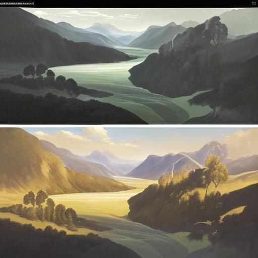 The artist's unique vision allowed them to paint landscapes ...