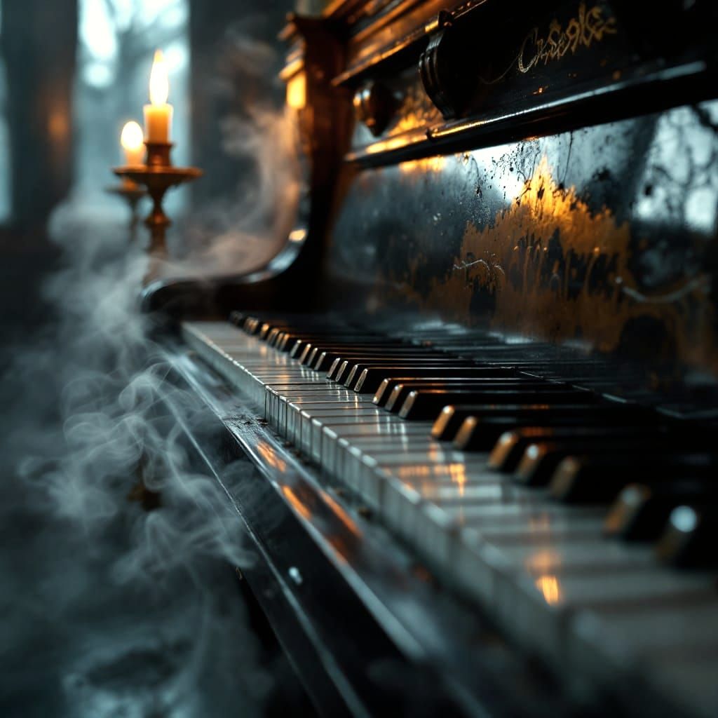 The Spooky Piano  by @Robot K