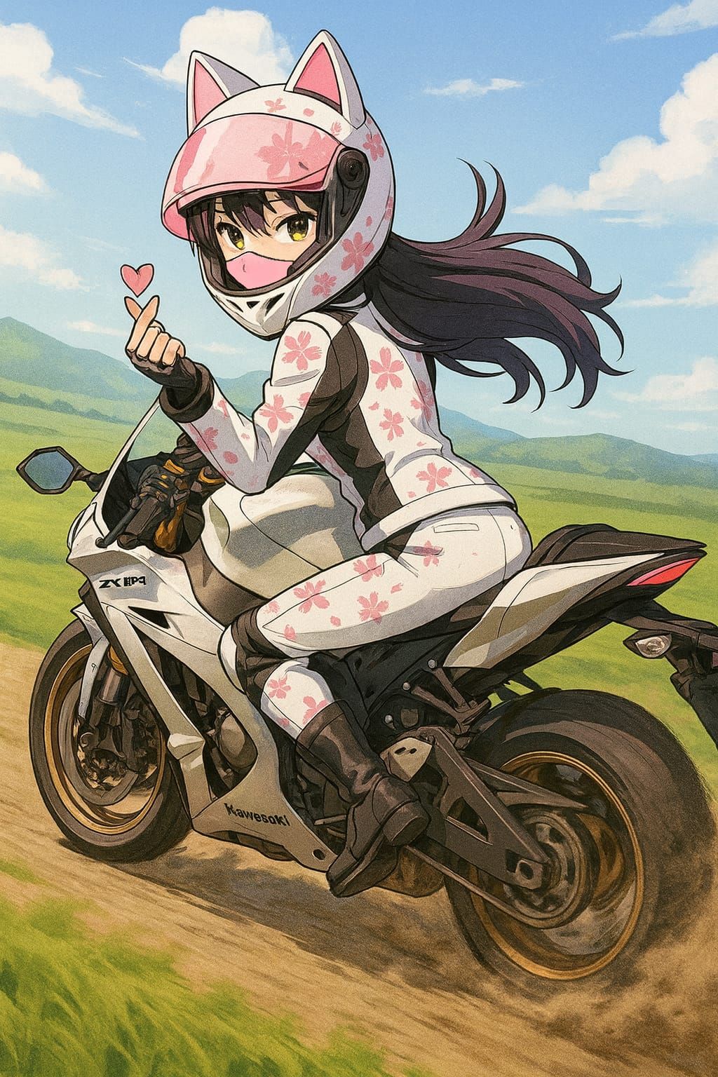 Yuri Giving You a Heart 🫰🌸