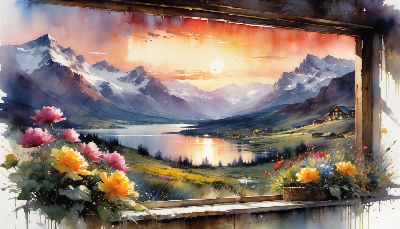 Sunset View  by @Superbear