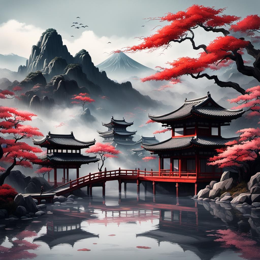 paysage asiatique