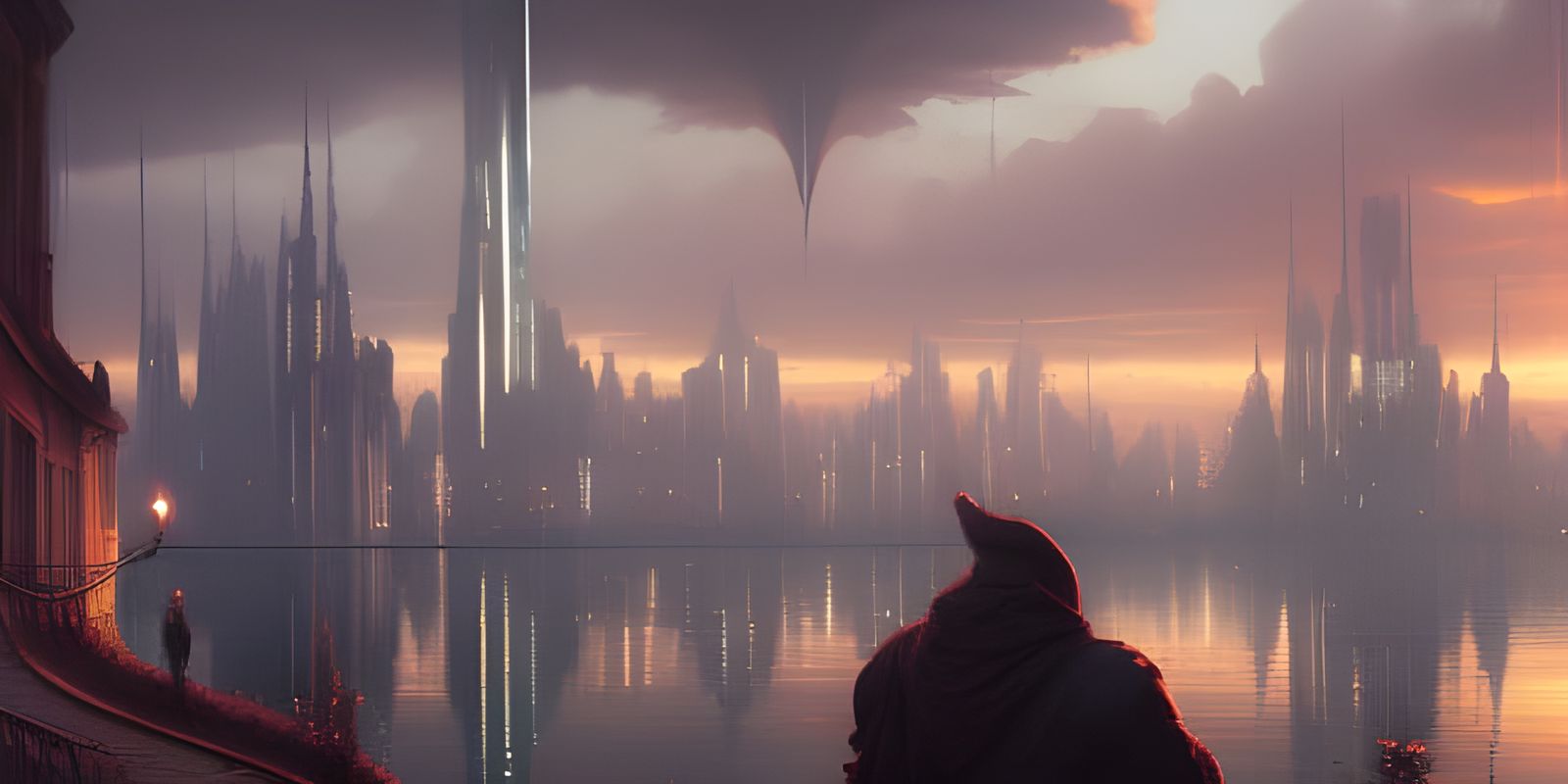 Capital City, Tau Ceti 4, Sunset