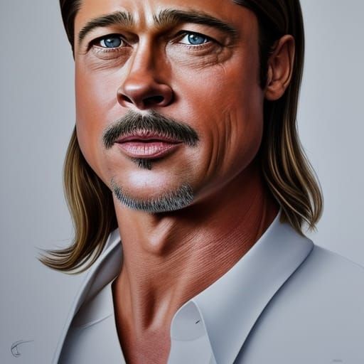 Brad Pitt fan art - AI Generated Artwork - NightCafe Creator