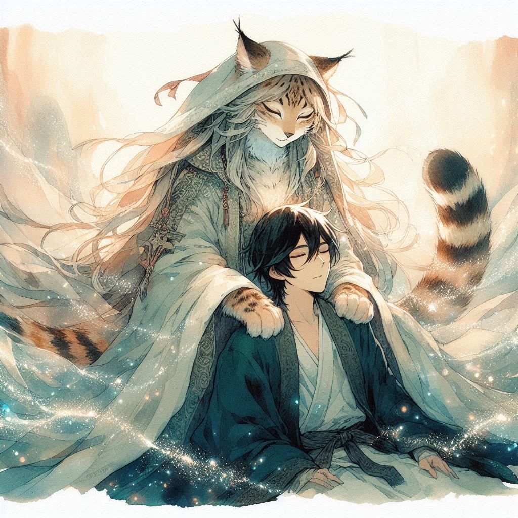 Saint's Loving Embrace