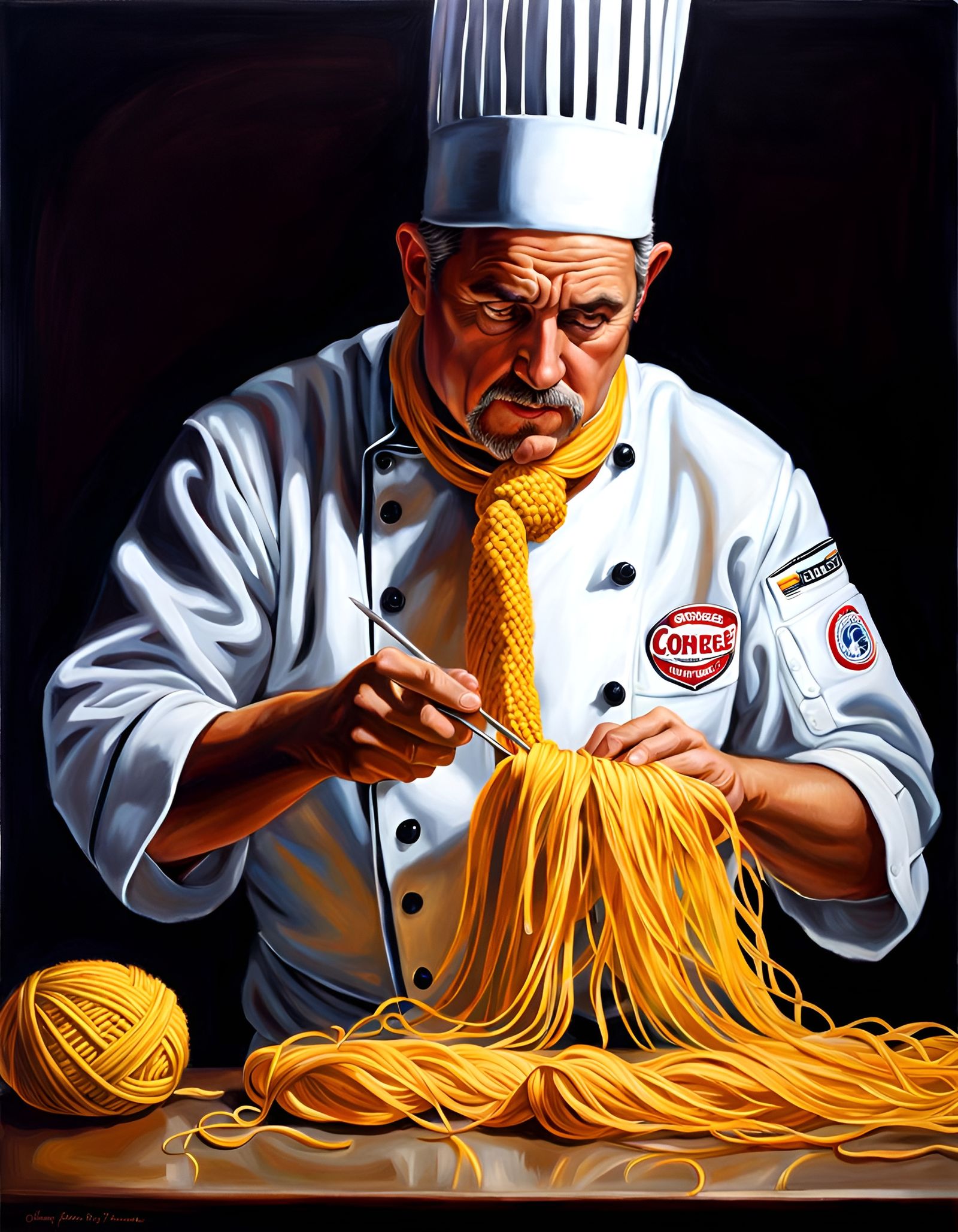 Crocheted spaghetti