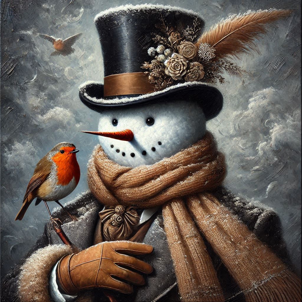 Victorian snowman