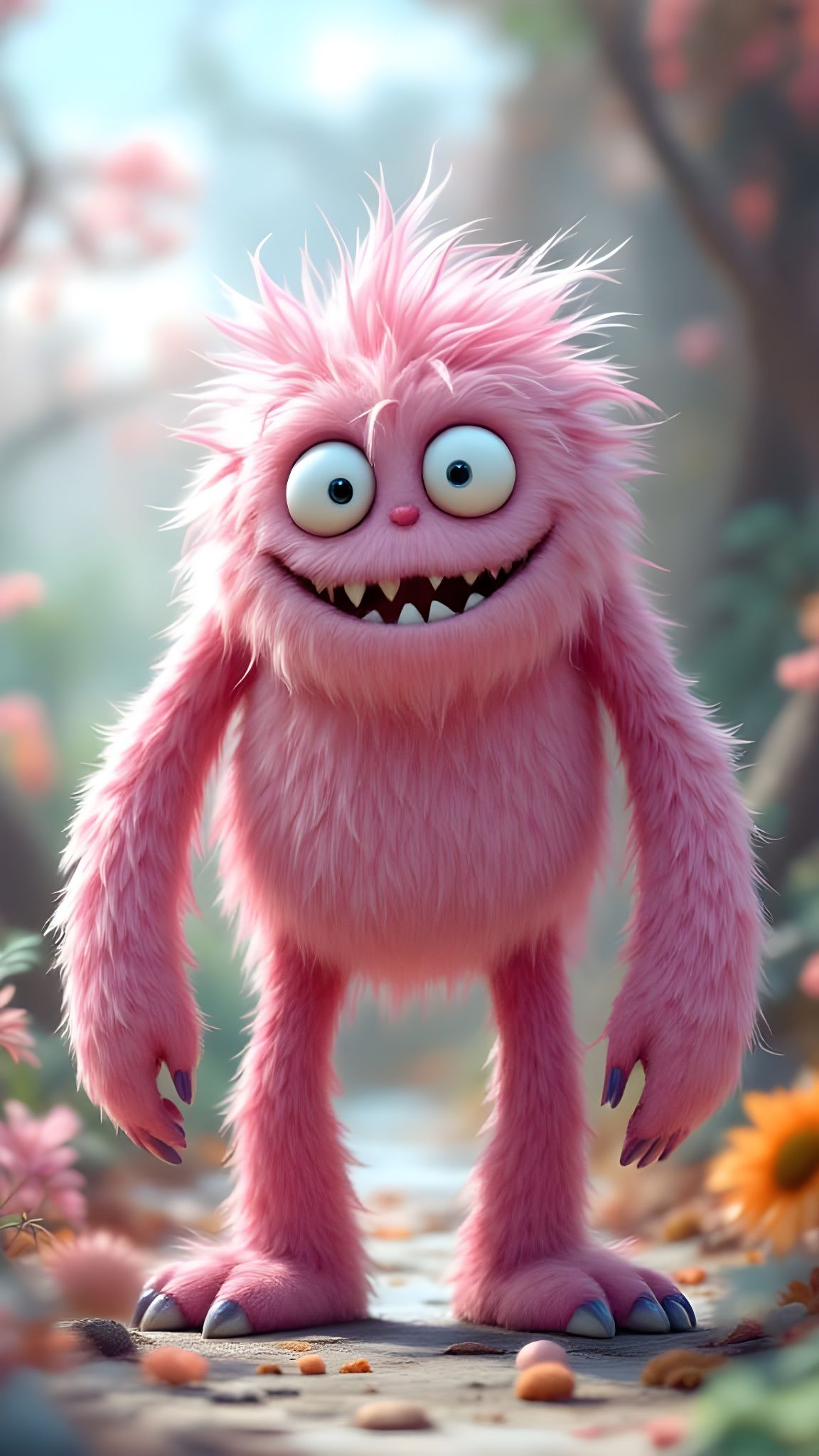 Vibrant Fantasy Creature with Whimsical Clay-Like Features