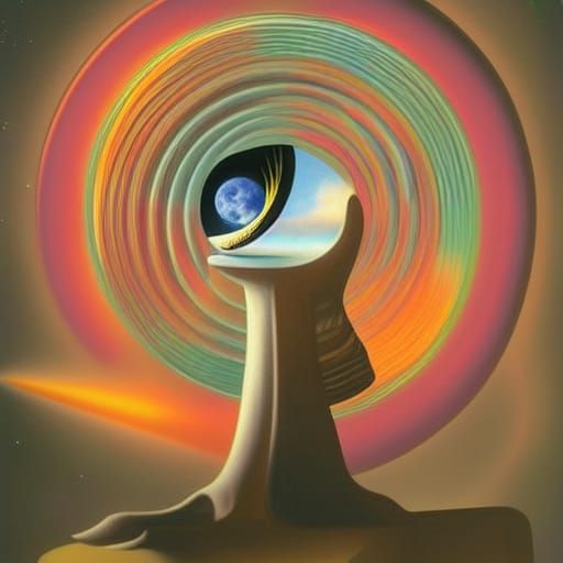 Eclipse on a Prism - AI Generated Artwork - NightCafe Creator