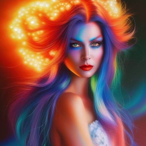 Hair on Fire - AI Generated Artwork - NightCafe Creator