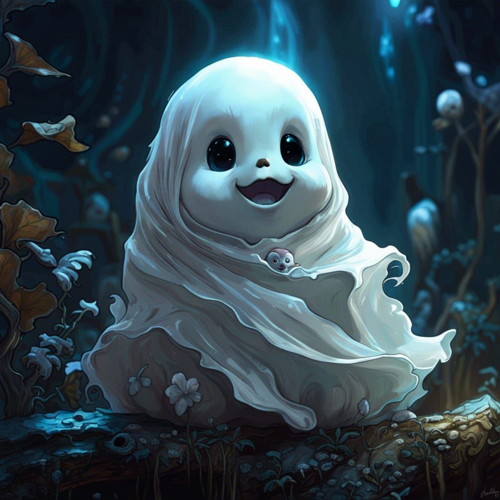Adorable baby ghost  by @undefined