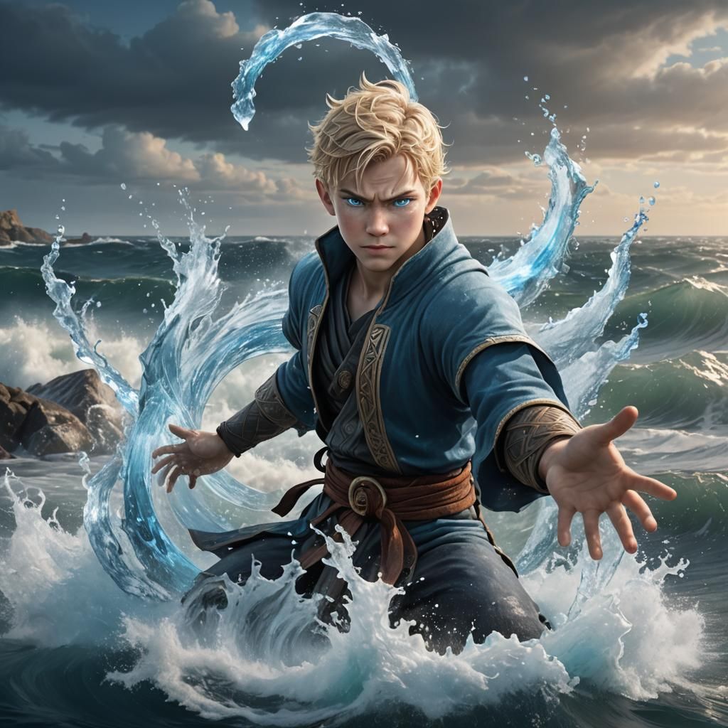 A Powerful Dutch Water Bender at the Northsea  by @Hyperborean