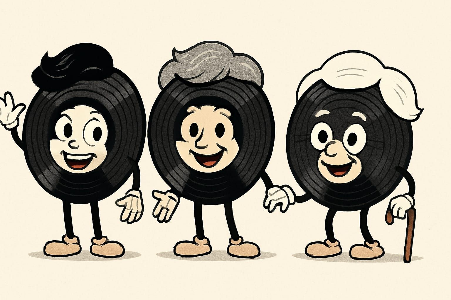 33, 45 and 78 records