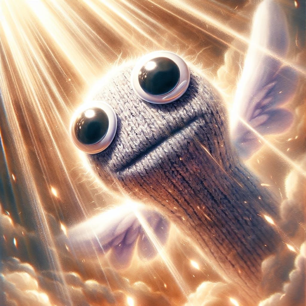 Holy Sock Puppet  by @Tenseginger