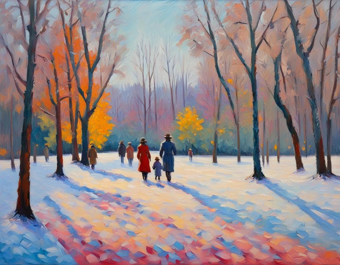 park in winter