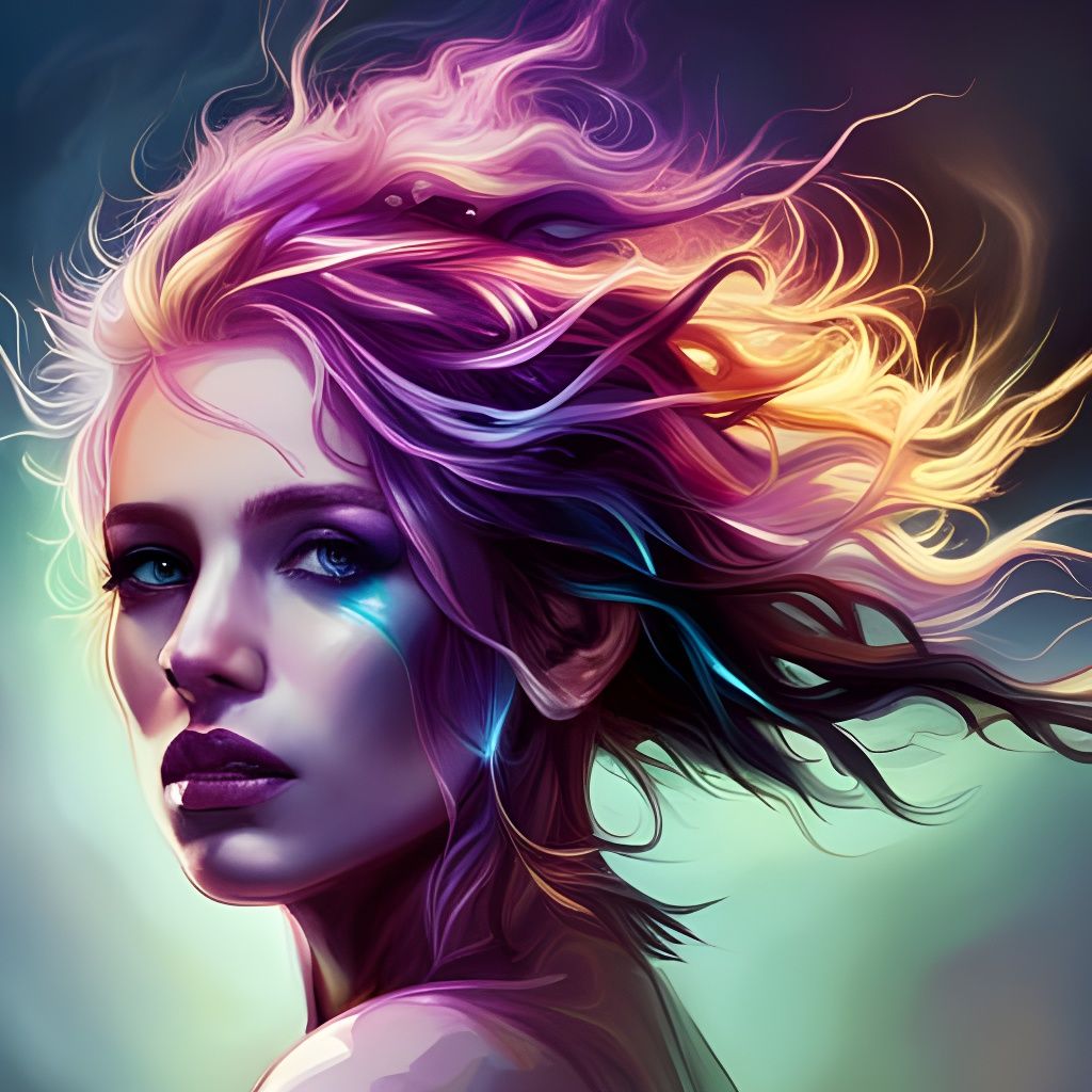 Life Dyed in Purple - AI Generated Artwork - NightCafe Creator