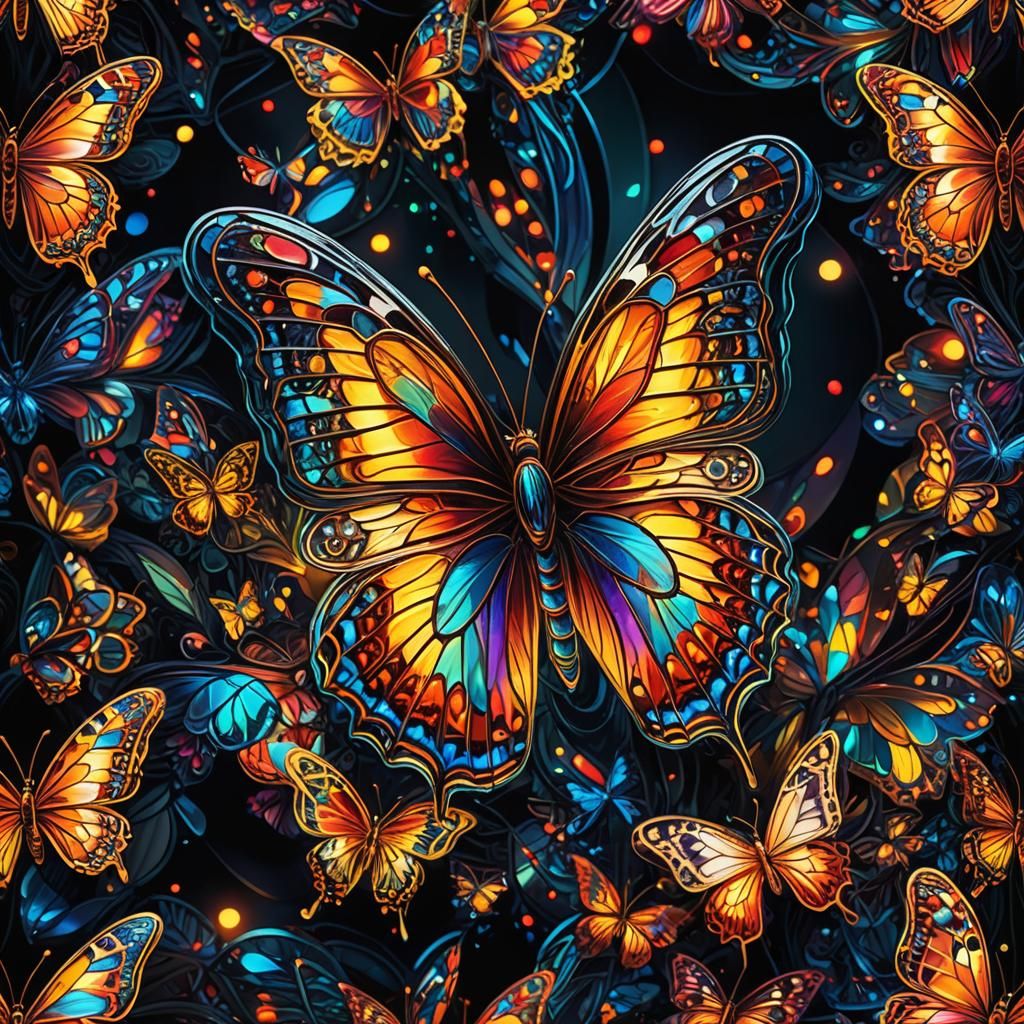 Butterflies - AI Generated Artwork - NightCafe Creator