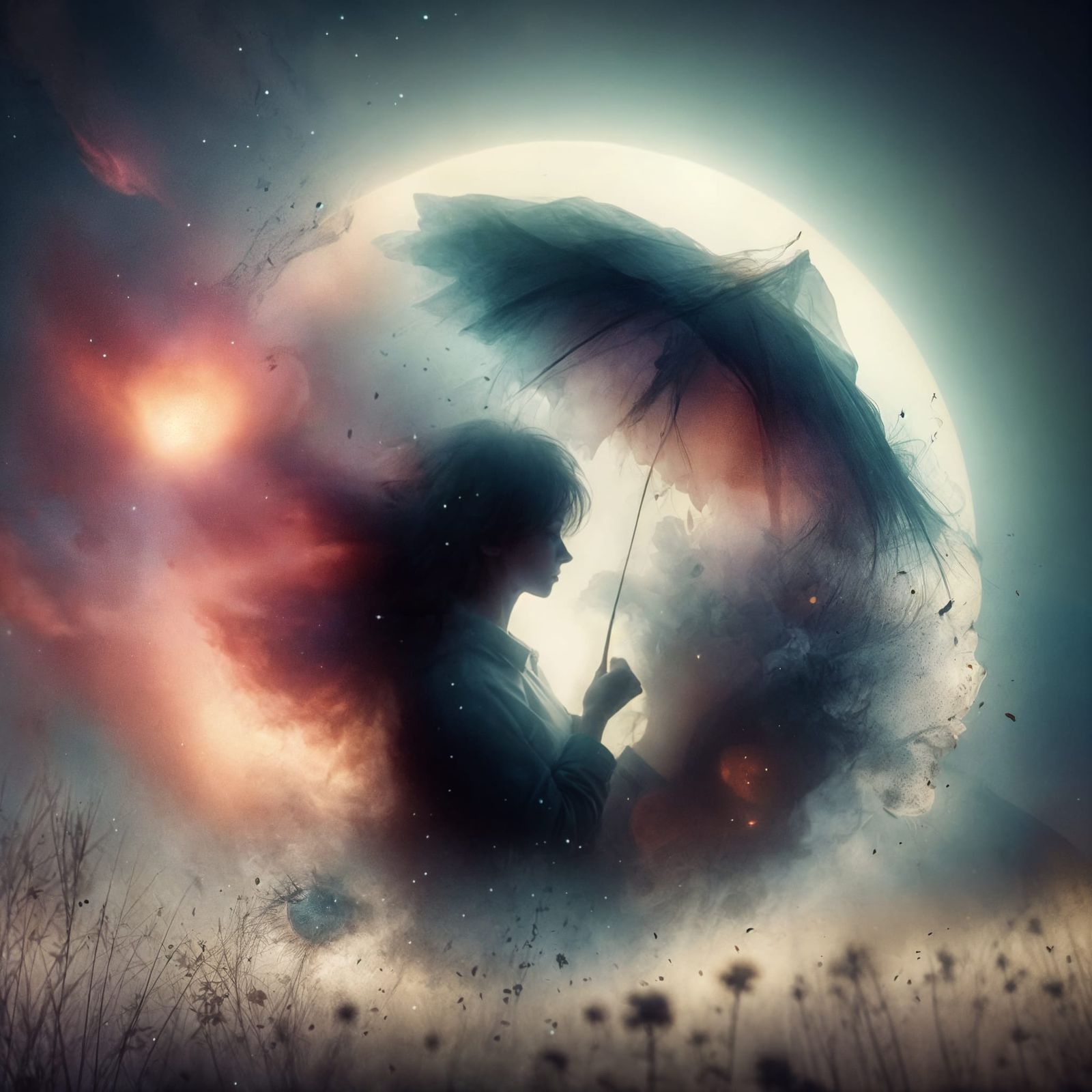 Vanishing under the moonlight  by @Luna
